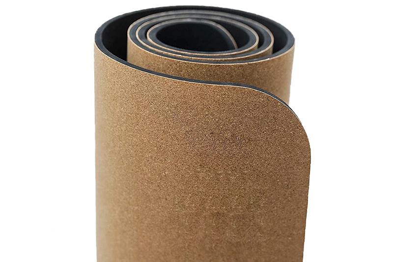 Extra Wide Brown Cork TPE Yoga Mat
   