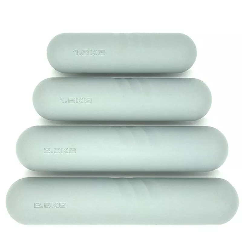 Mancuernas con diseño de patrón de agarre de silicona