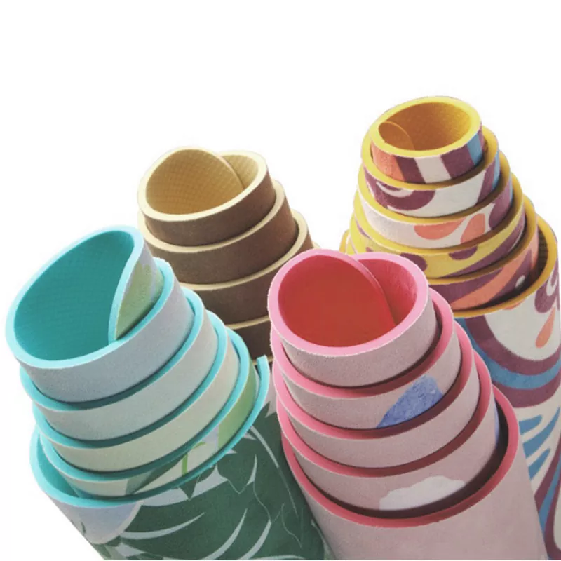 Estera de yoga TPE de gamuza