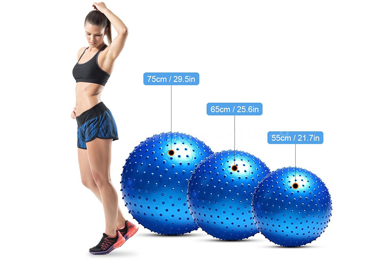 55-85CM PVC Anti-Explosión Espesar Ejercicio Gimnasio Yoga Pelota